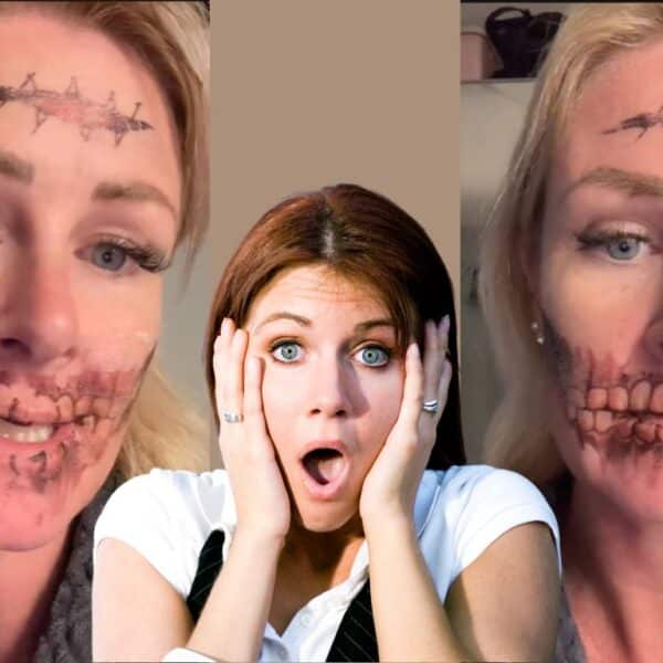 The mishap with temporary tattoos: Elizabeth's unforgettable Halloween tale